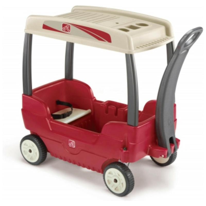 Canopy Wagon - Beige & Red