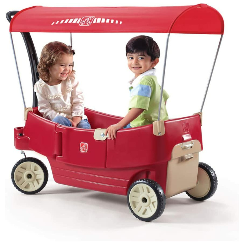 All Around Canopy Wagon - Red
