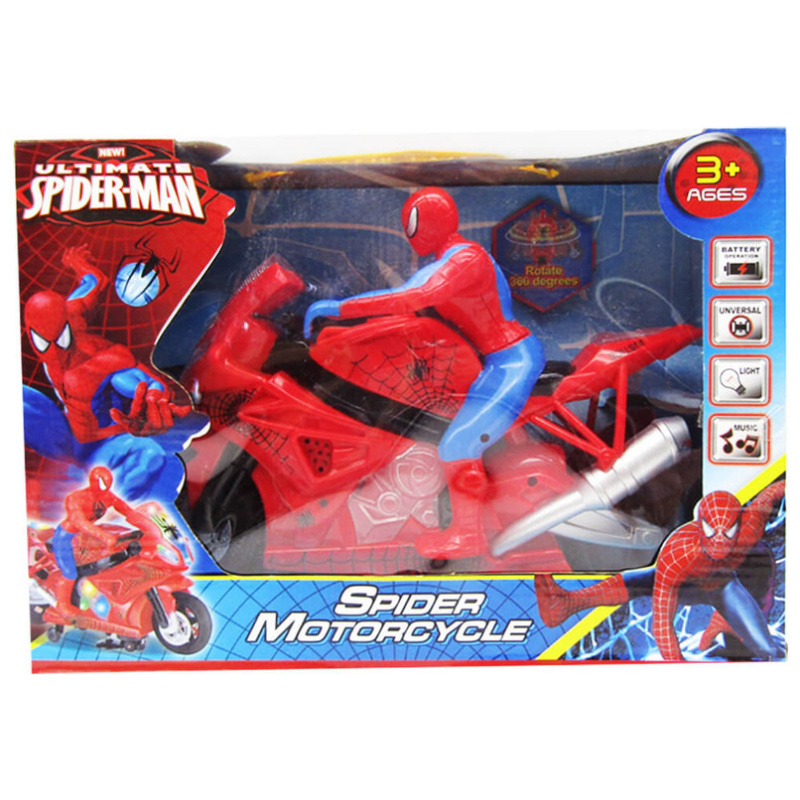 Motorcycle Spiderman With Light And Sound