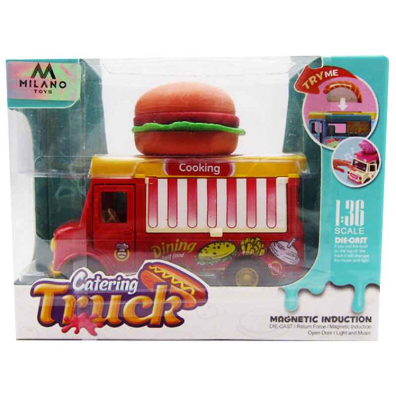 Die-Cast Food Truck 1:36 With Light & Sound - Burger