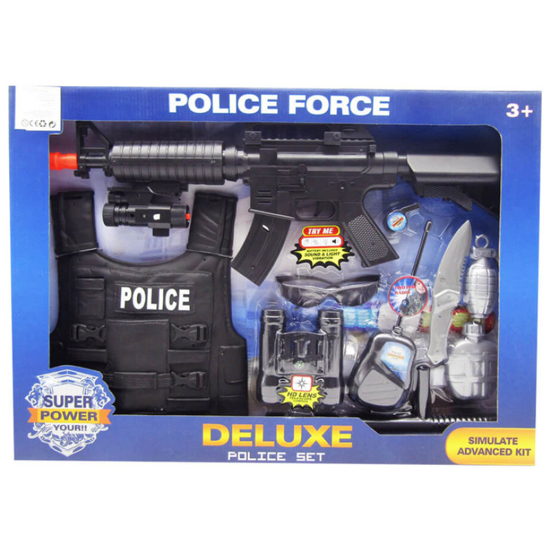 Miltary Action Play Set With Lights & Sounds - 10 Pcs