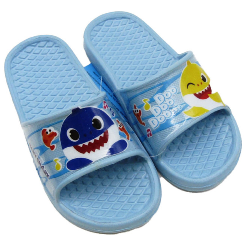 Slides Slipper - Baby Shark - Light Blue