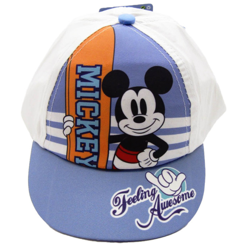 Cap For Baby - Mickey Mouse - White