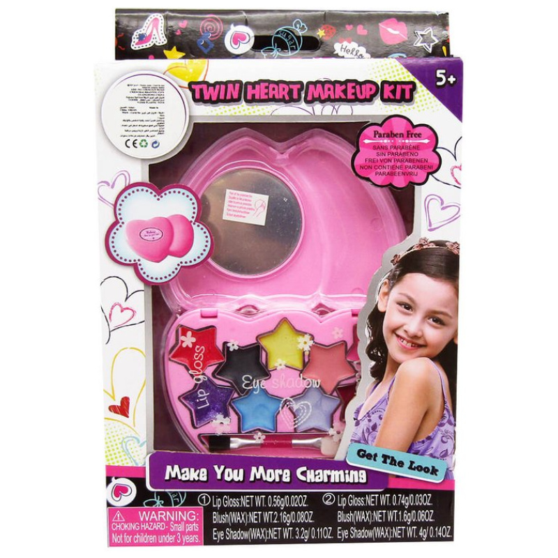 Twin Heart Makeup Kit - Pink