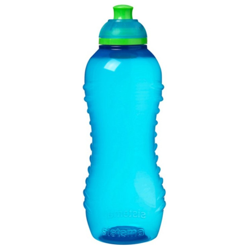Hydrate Twist N Sip Squeeze Water Bottle - 460ML - Blue