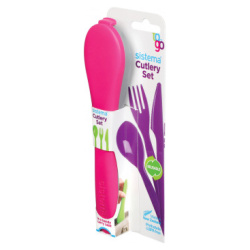 To Go Cutlery Set - Pink