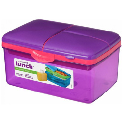 Quaddie Lunch Box With Water Bottle - 2L - Purple