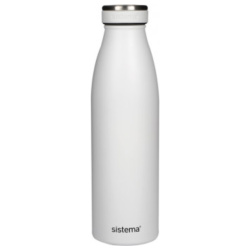 Hydrate Stainless Steel Water Bottle - 500ML - White