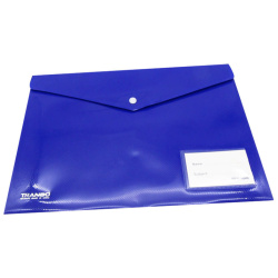 A4 Tranbo Capsule Envelope File - Blue