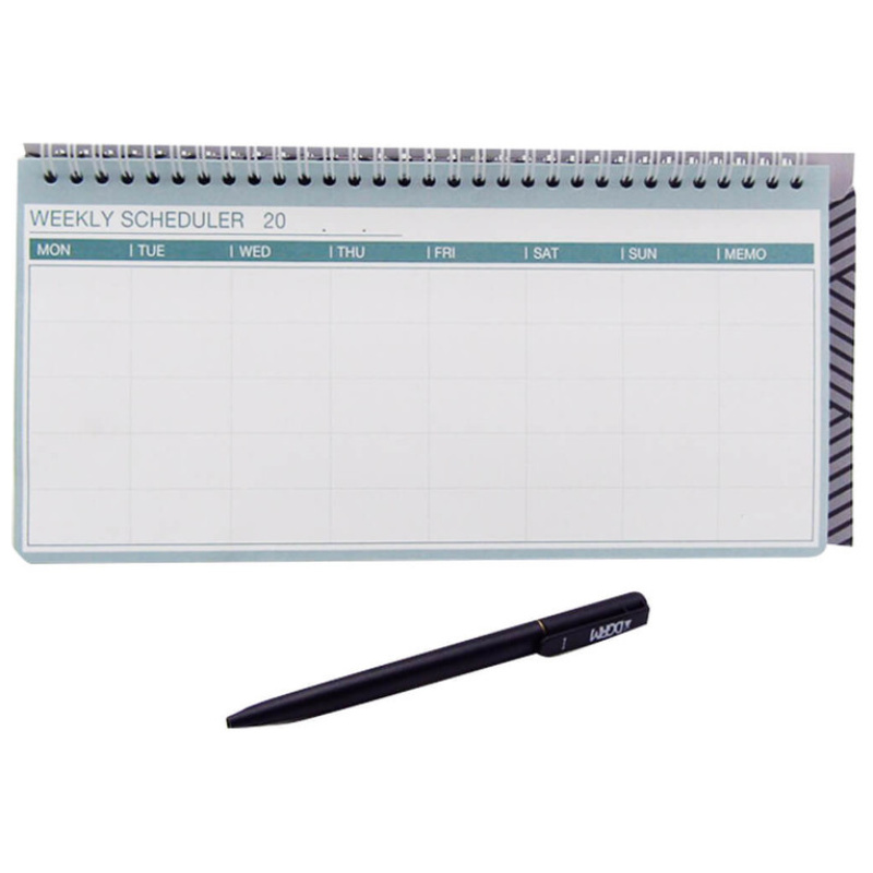 Weekly Scheduler With Ballpoint Pen