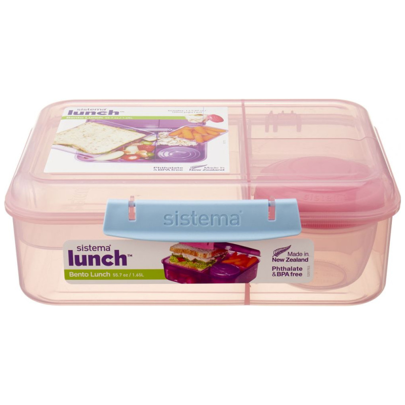 Sistema - Bento Lunch 1.65L - Pink