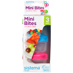 To Go Mini Bites Food Container - Pack Of 3