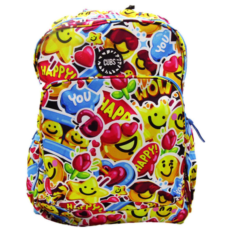 Campus Life 18 Inch Backpack - Emojy Fun Design