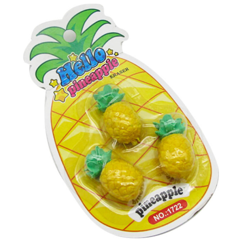 Eraser Hello Pineapple - 3 Pcs