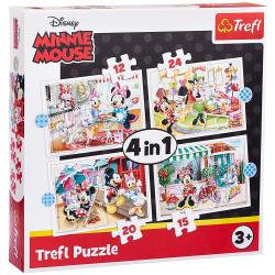 4IN1 Minnie Mouse Puzzle - 71 Pcs