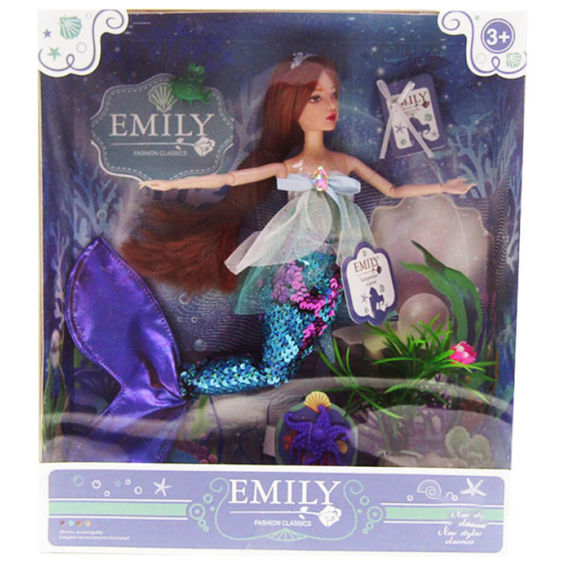 Emily Fashion Doll - Mermaid With Blue Tail