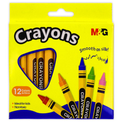 Wax Crayons - 12 Colors