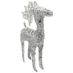 Decorations - Medium - Silver Reindeer