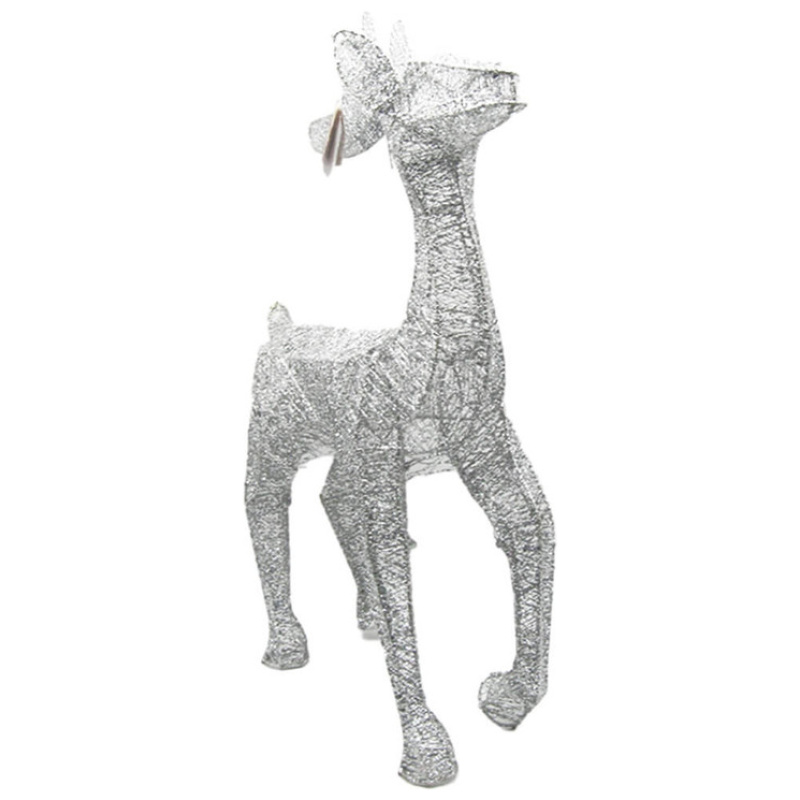 Decorations - Large - Silver Reindeer