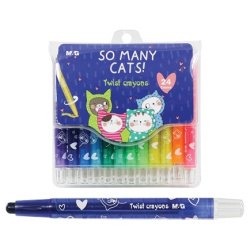 So Many Cats Twist Crayons - 24 Color