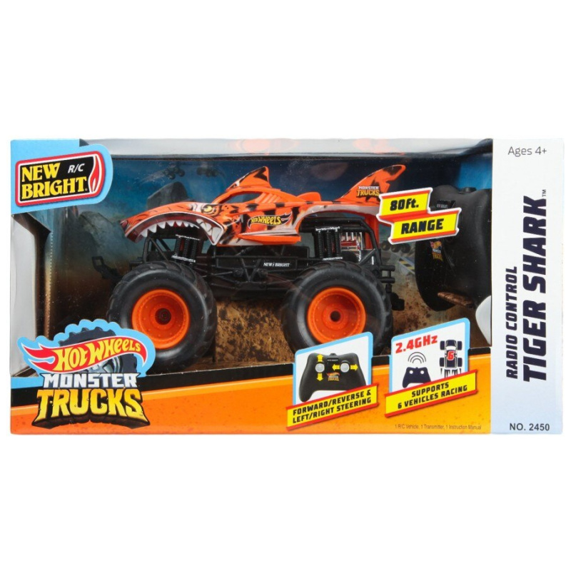 Hot Wheels Monster Truck 1:24 With Remote Control - Random Color