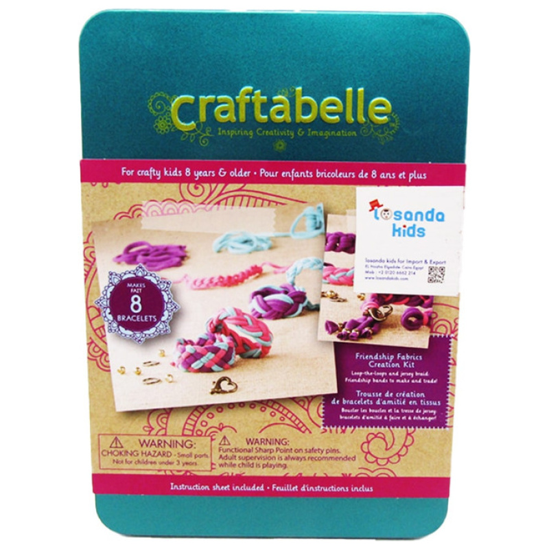 Craftabelle - Friendship Fabrics Creation Kit - Bracelet Making