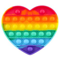 Pop It – Rainbow Heart Shape