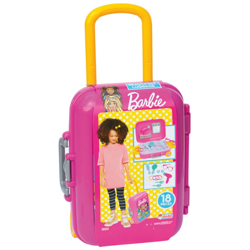 Barbie Beauty Set Luggage - 18 Pcs