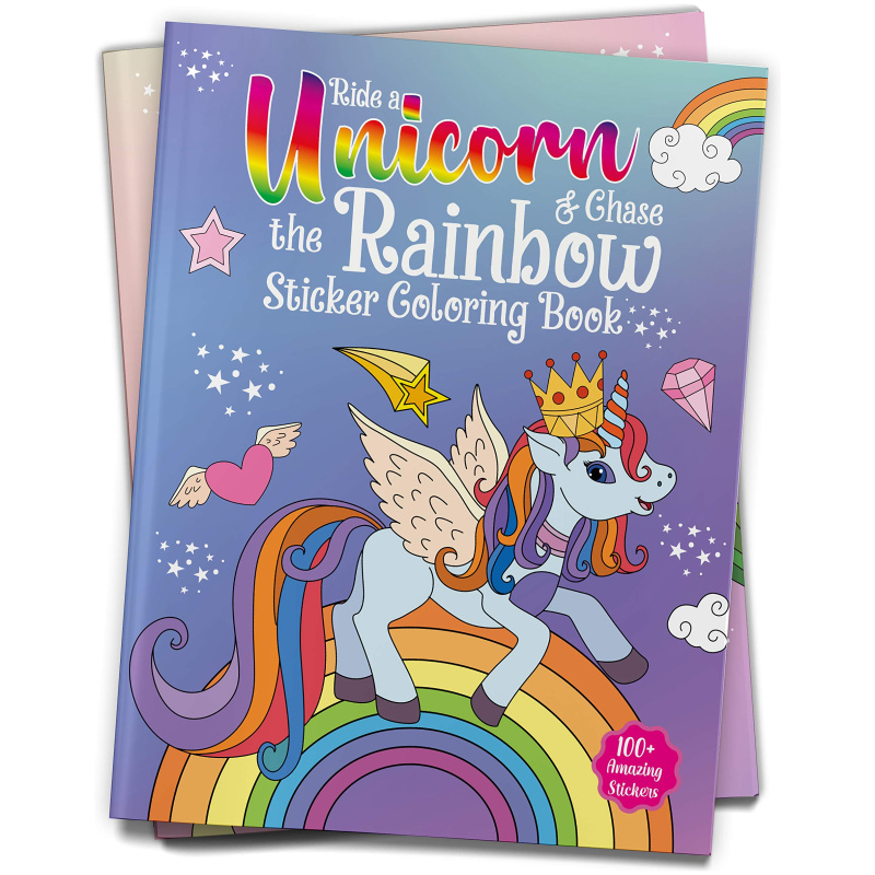 Coloring & Activity Book - Ride A Unicorn and Chase The Rainbow