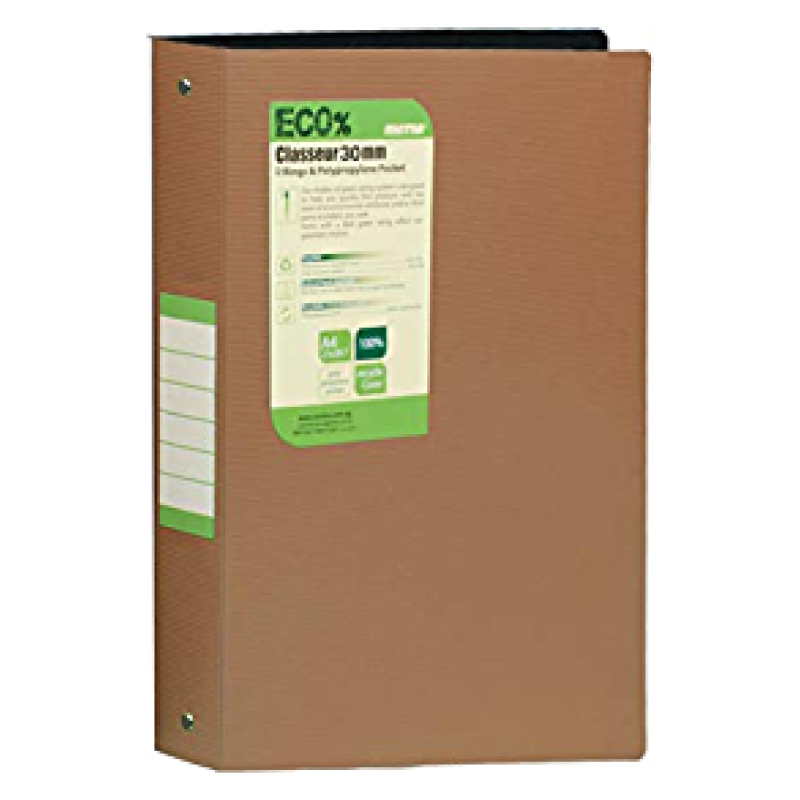 Eco Folder Binder – 2 Rings 3cm - Brown
