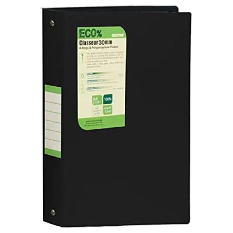 Eco Folder Binder – 2 Rings 3cm - Black