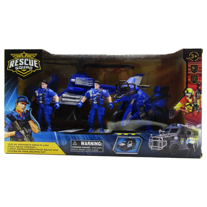 Rescue Squad Police Force - 4 Pcs