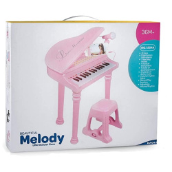 Little Musician Piano With Microphone & MP3 Connection - Pink