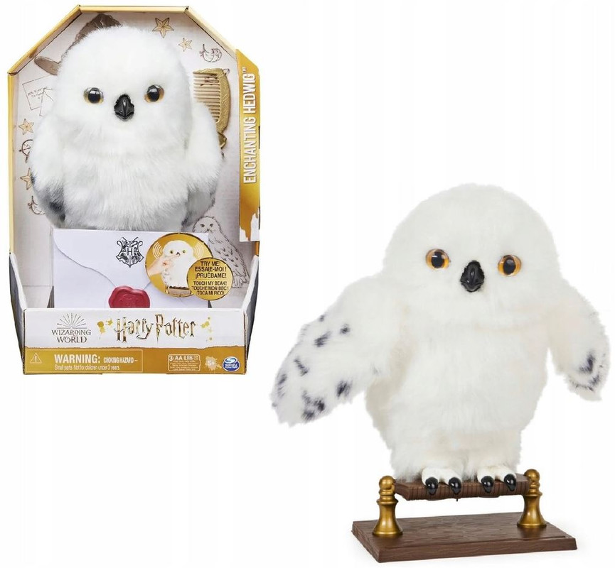 Chad Valley Wizarding World Harry Potter Enchanting Hedwig Owl Super Soft Plush Material_UK 7426823474263 