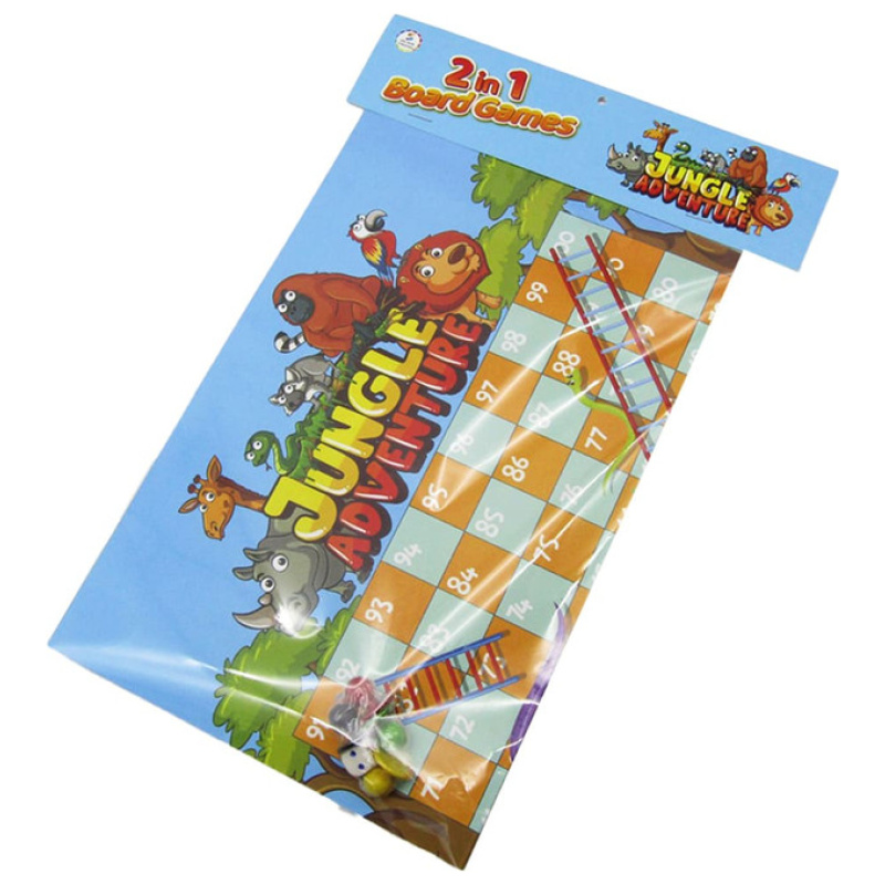 2IN1 Snake & Ladder Board Game - Animals
