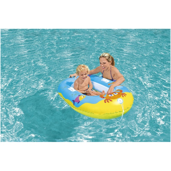 Swimming Children Boat