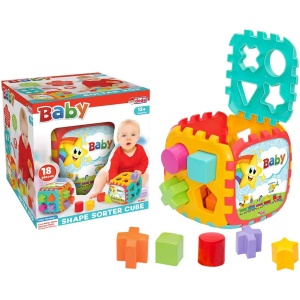 Shape Sorter Cube - 18 Pcs