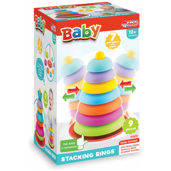 Baby Swinging Rings - 9 Pcs