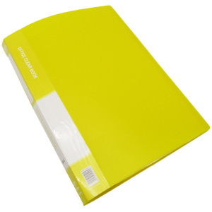 Holder Clear Book A4 – 20 Pocket – Yellow