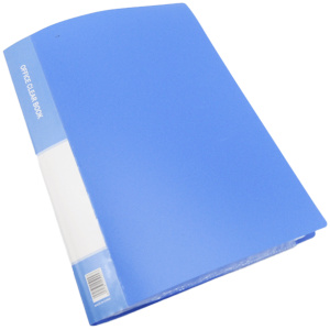 Holder Clear Book A4 – 20 Pocket – Blue