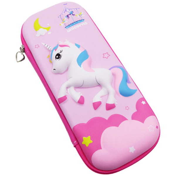 Pencil Case - Cute Unicorn - Pink
