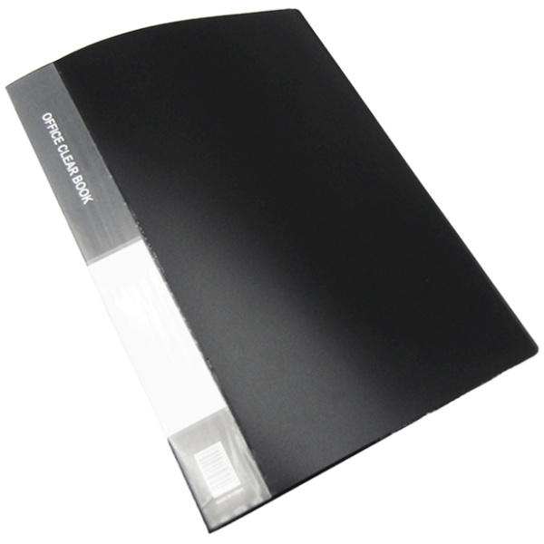 Holder Clear Book A4 – 20 Pocket – Black