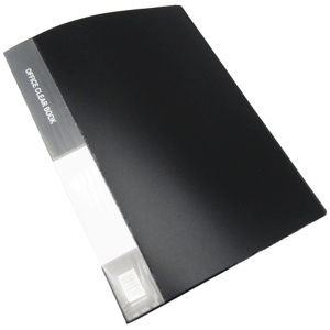 Portfolio Clear Book A4 - 80 Pocket - Black