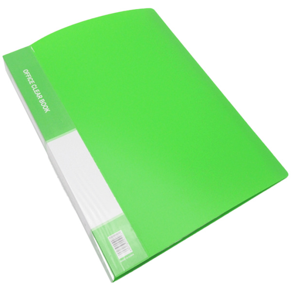 Portfolio Clear Book A4 - 80 Pocket - Green