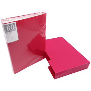 Clever Portfolio Display Book A4 – 80 Sheets - Red