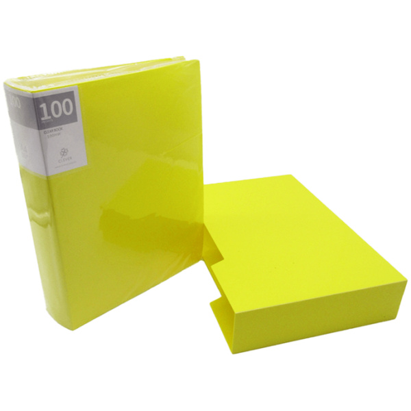 Clever Portfolio Display Book A4 – 100 Sheets - Yellow