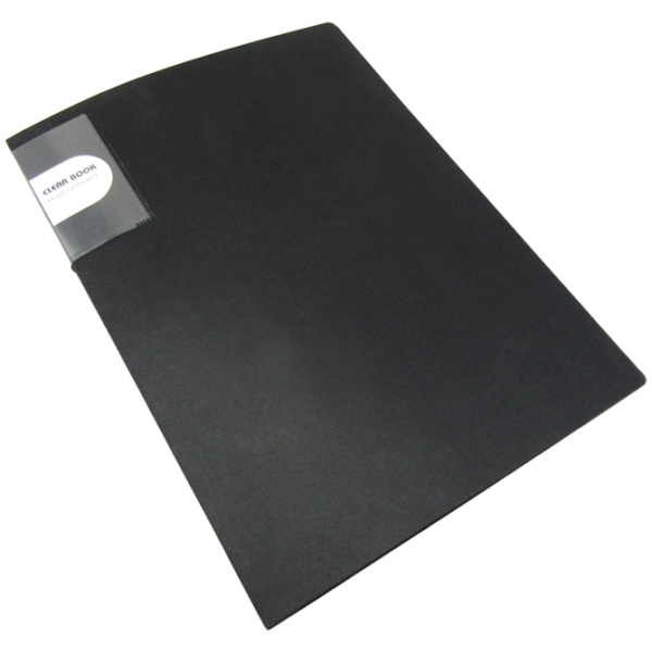 Clever Classic Holder Clear Book A4 - 20 Pocket - Black