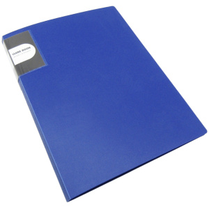 Clever Classic Holder Clear Book A4 - 20 Pocket - Blue