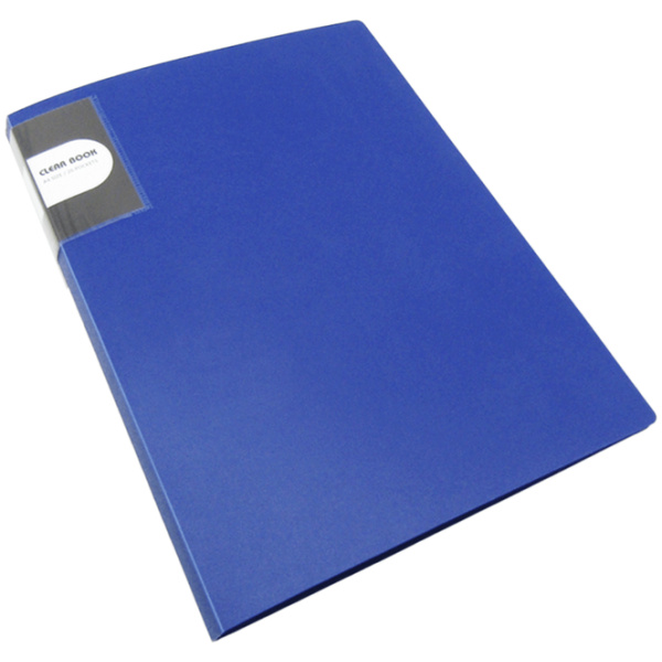 Clever Classic Holder Clear Book A4 - 20 Pocket - Blue