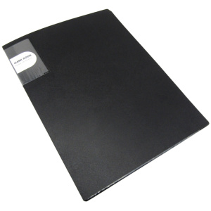 Clever Classic Holder Clear Book  A4 - 40 Pocket - Black